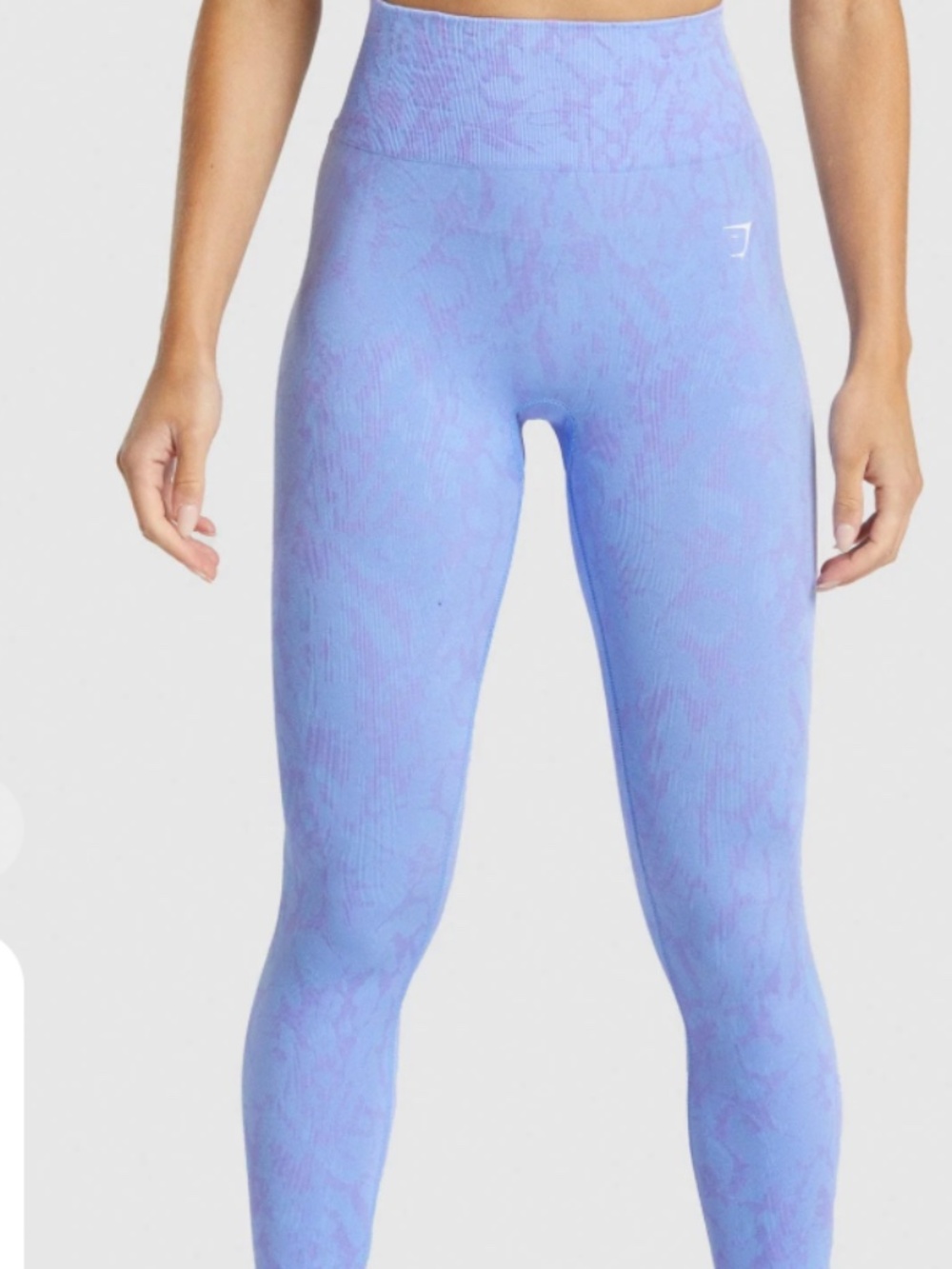 ADAPT ANIMAL SEAMLESS LEGGINGS- L - Butterfly | Light Blue